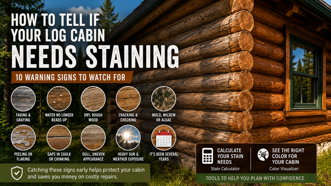 How to Tell If Your Log Cabin Needs Staining | 10 Warning Signs